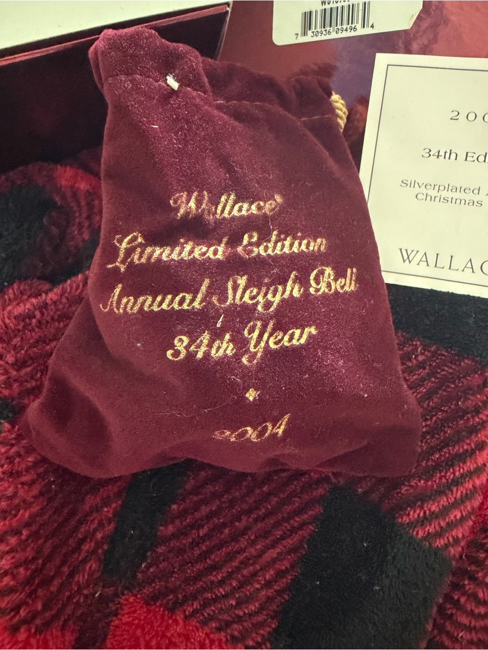 2004_Wallace 34th Limited Edition Ornament - Silver Annual Sleigh Bell